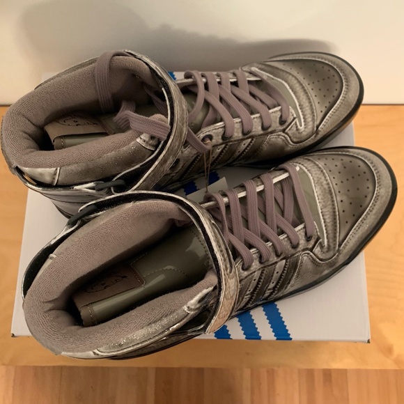 Adidas Originals Jeremy Scott JS Forum Dipped High G54999 Men US 9.5 Grey Carbon - Picture 15 of 16